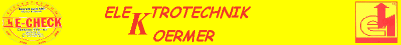 Banner der Fa. Elektrotechnik-Koermer